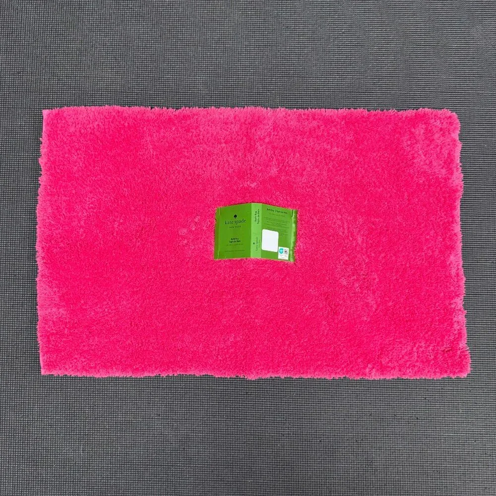 20 x 32 Kate Spade Snap Dragon Pink Fuchsia Bath Rug Mat Fuzzy Non Slip
